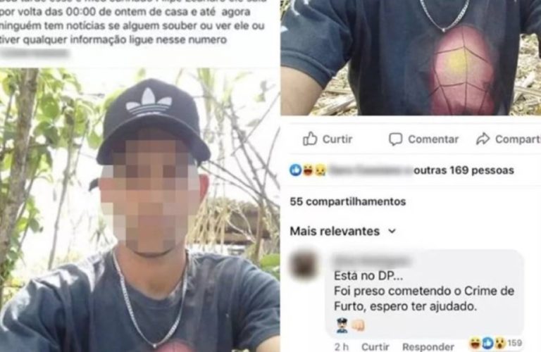 Família procura desaparecido no Facebook