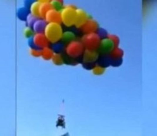 Homem preso por prender 137 balões